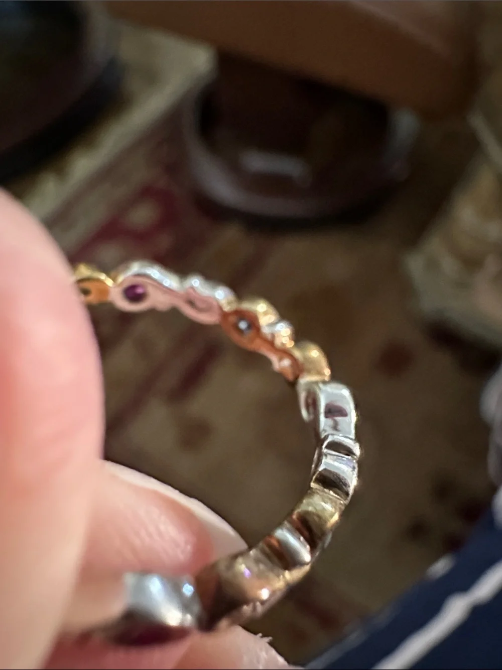 No brand delicate stackable